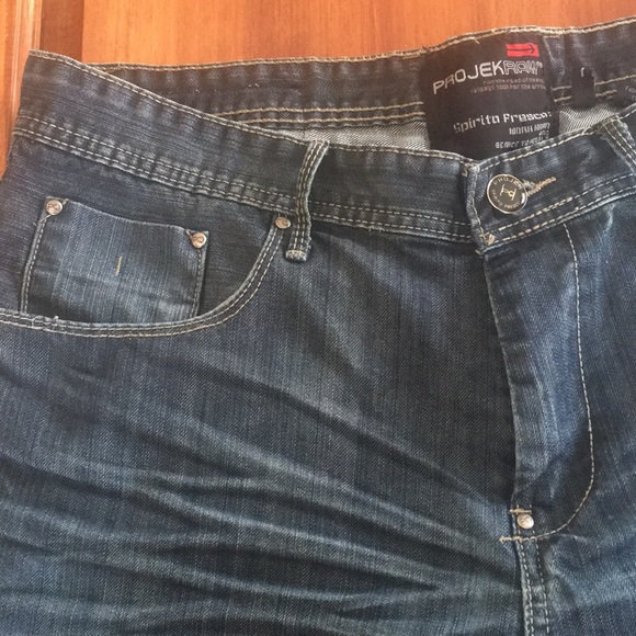 Mens ProJek Raw Denim Jeans Size 36 - Picture 3 of 5